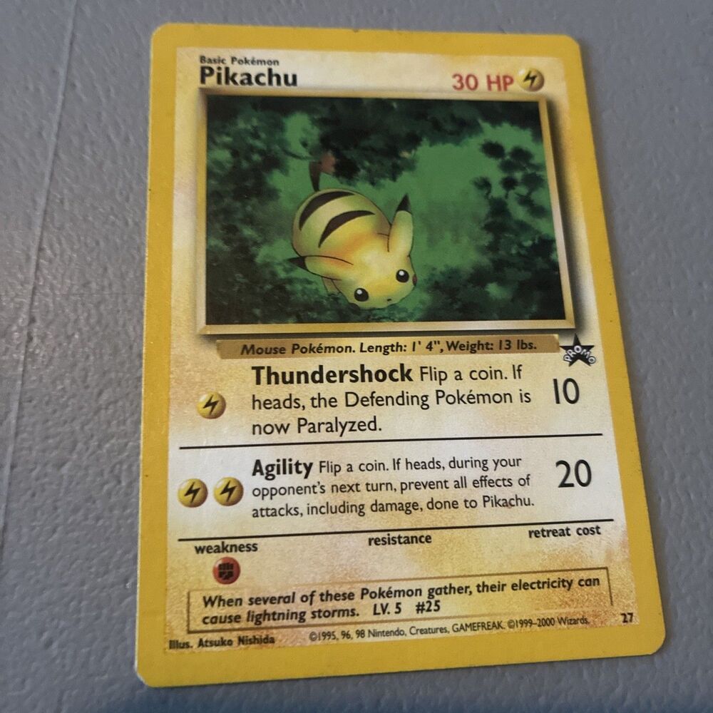 Pikachu (27) Promo WoTC Promo Starter Pokemon 27/53 LP